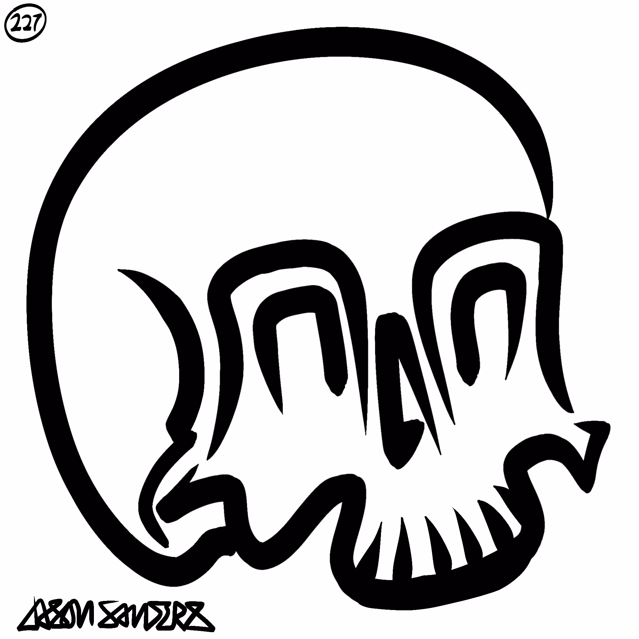 Skull Lines “Seventy” By DrainedEye | #227