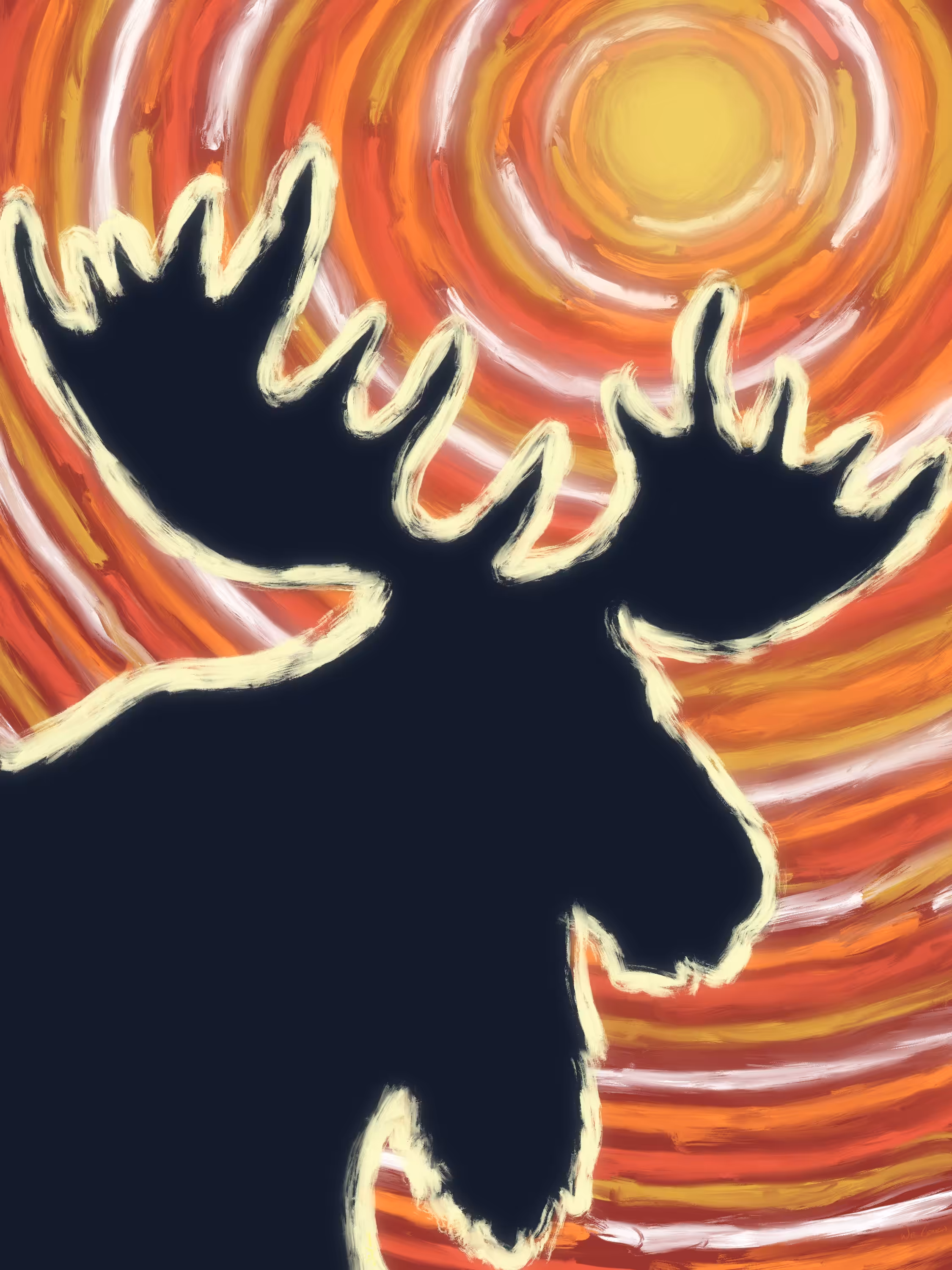 Moose In Summertime