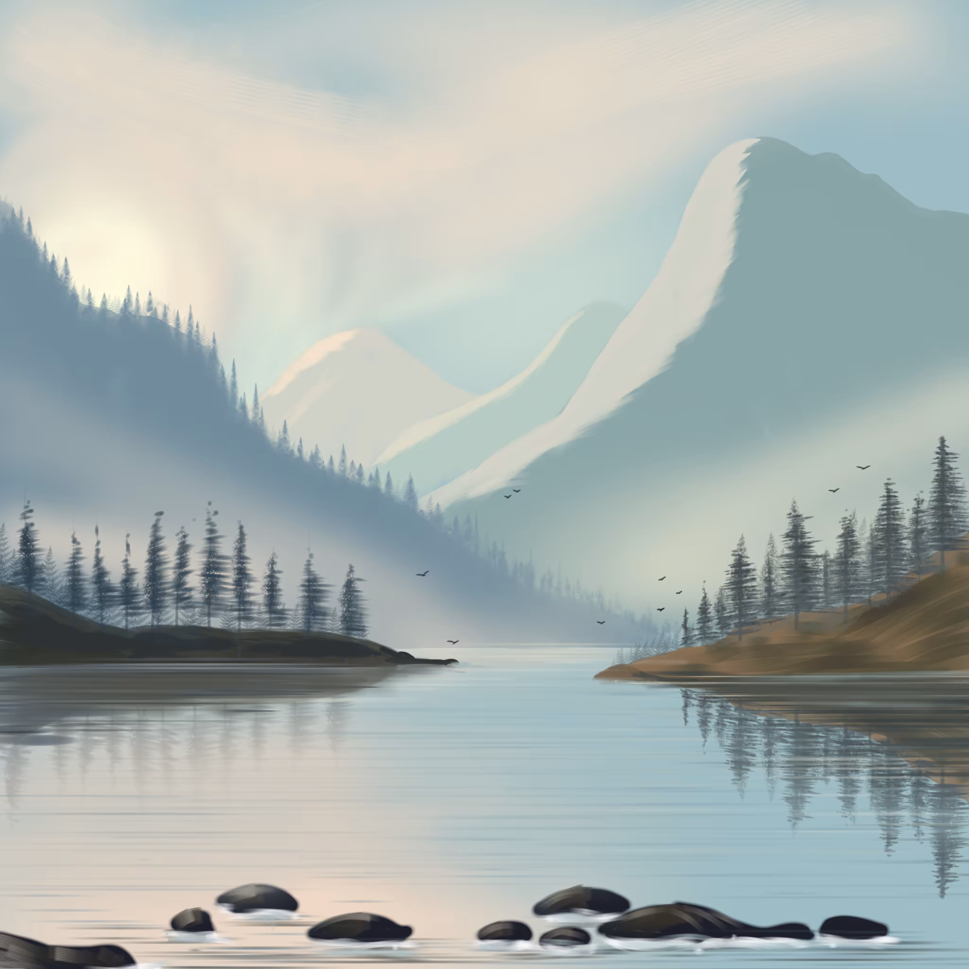 Digital Painting: Reflection