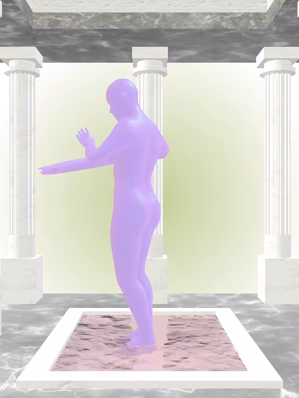 HeavenComputer: The Robotic Bright Purple Woman #6195