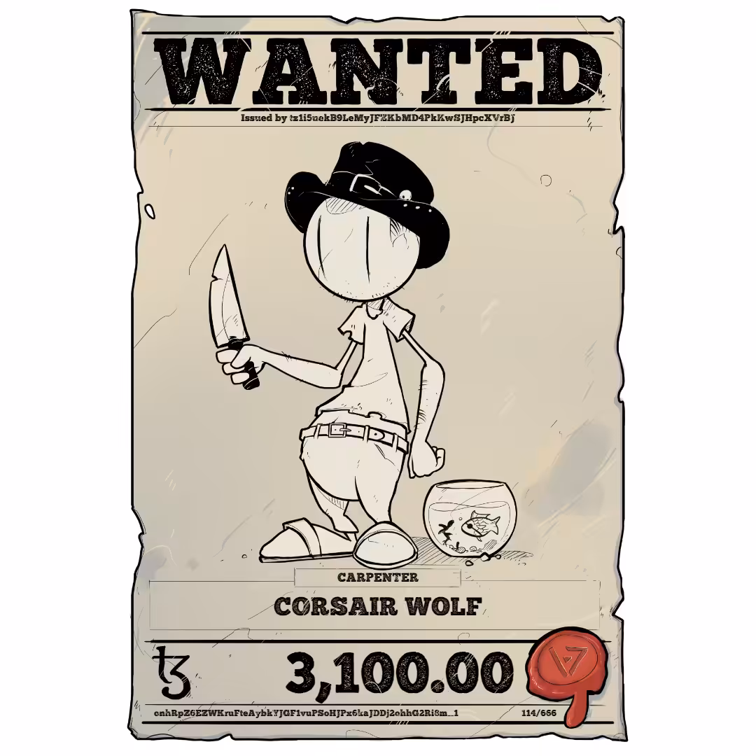 CORSAIR WOLF | TEZOS PIRATE 114/666