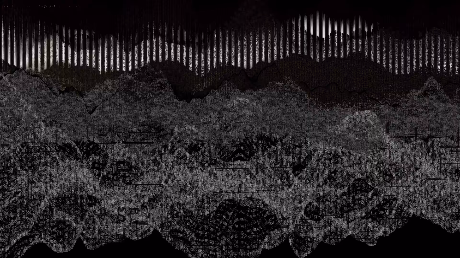 Pixel rain in a data landsacape #33