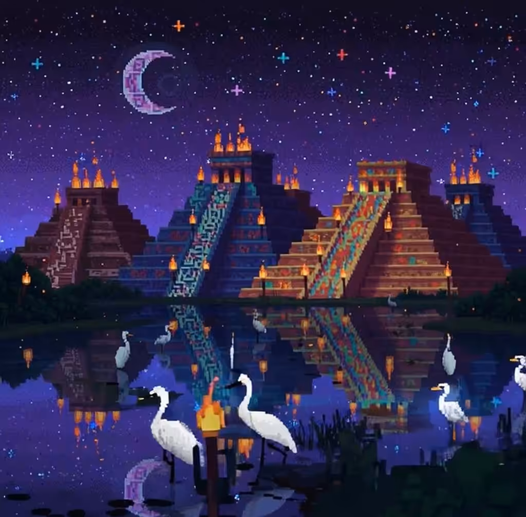 Aztlan by night 