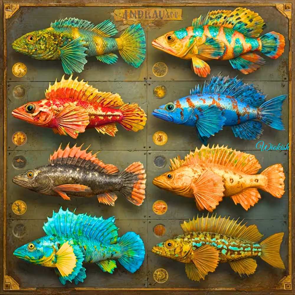 Coelacanth Color Chart 