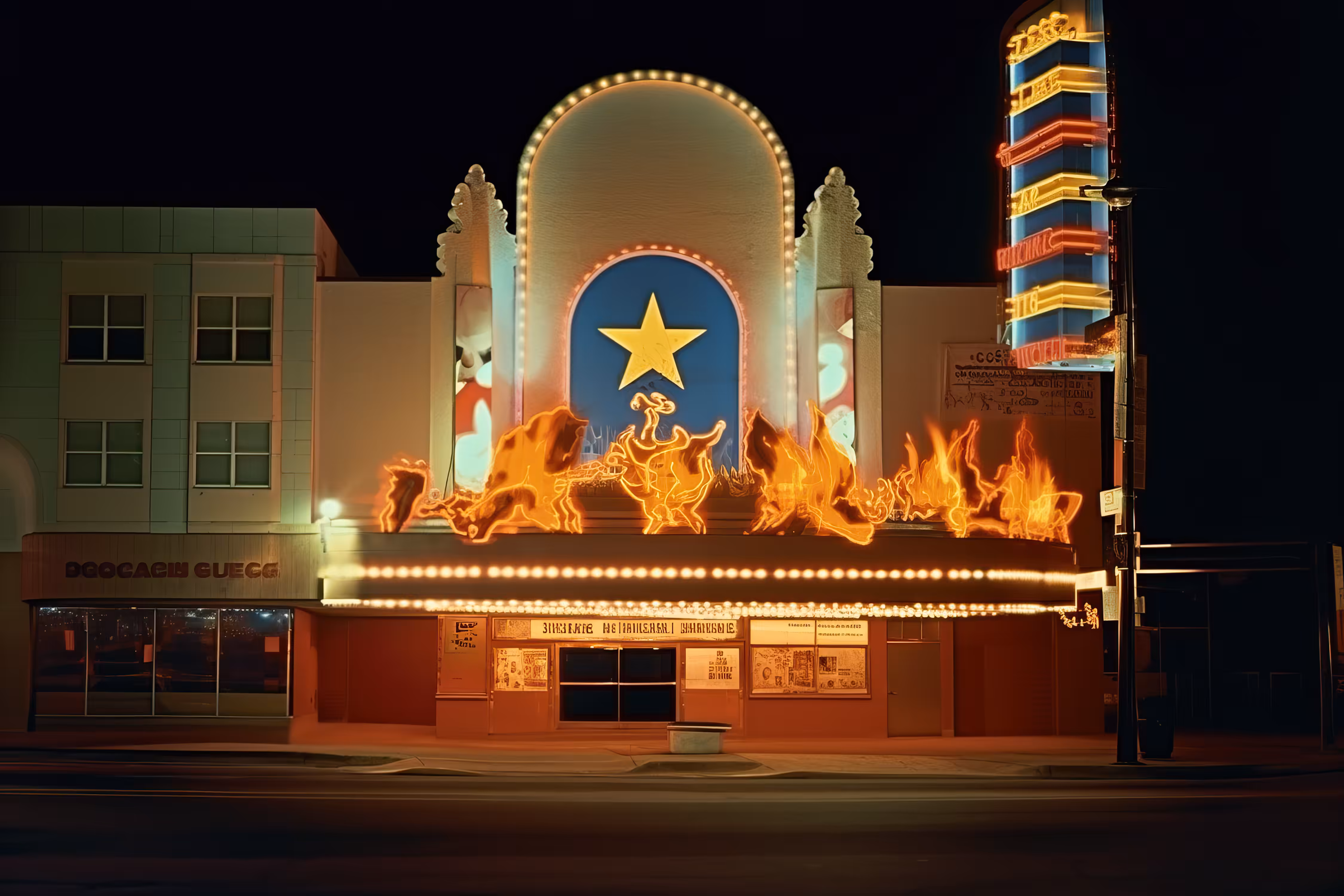 Neon Flame Cinema