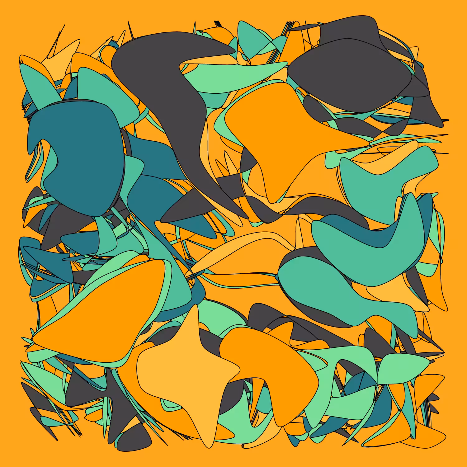 Geometric colorful shapes 2 (Free edition) #150