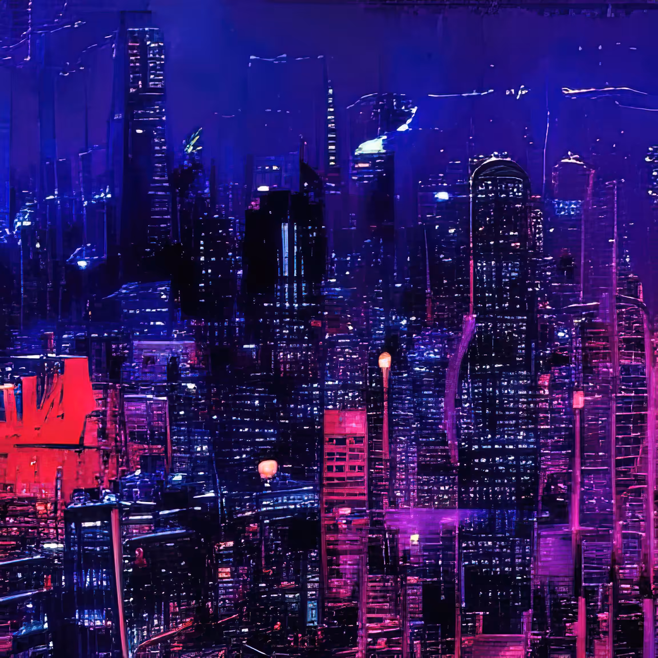 cyber city night 783813179