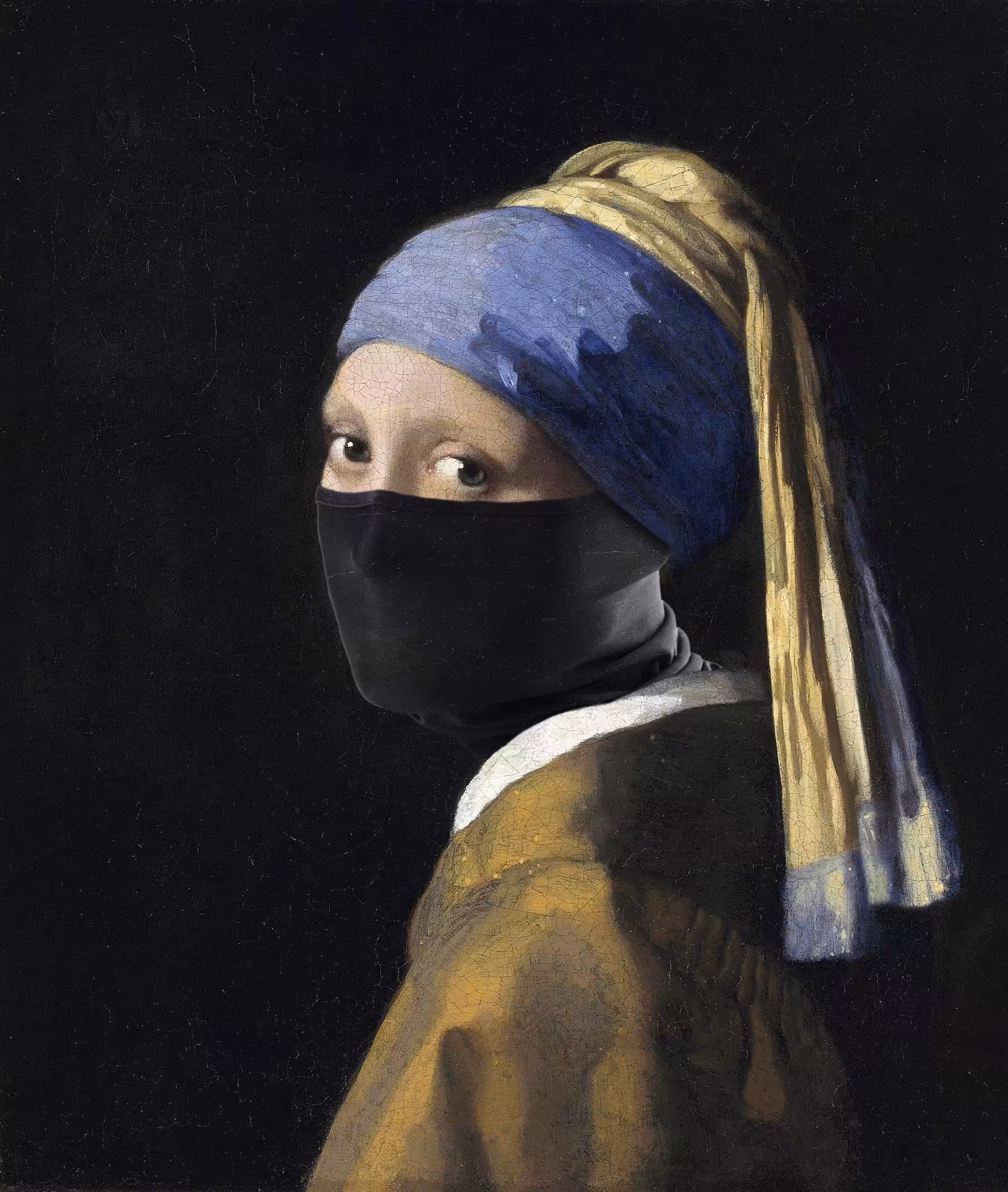 Girl with a Black Mask