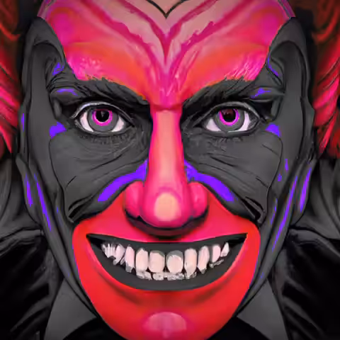 Different shades of a clown