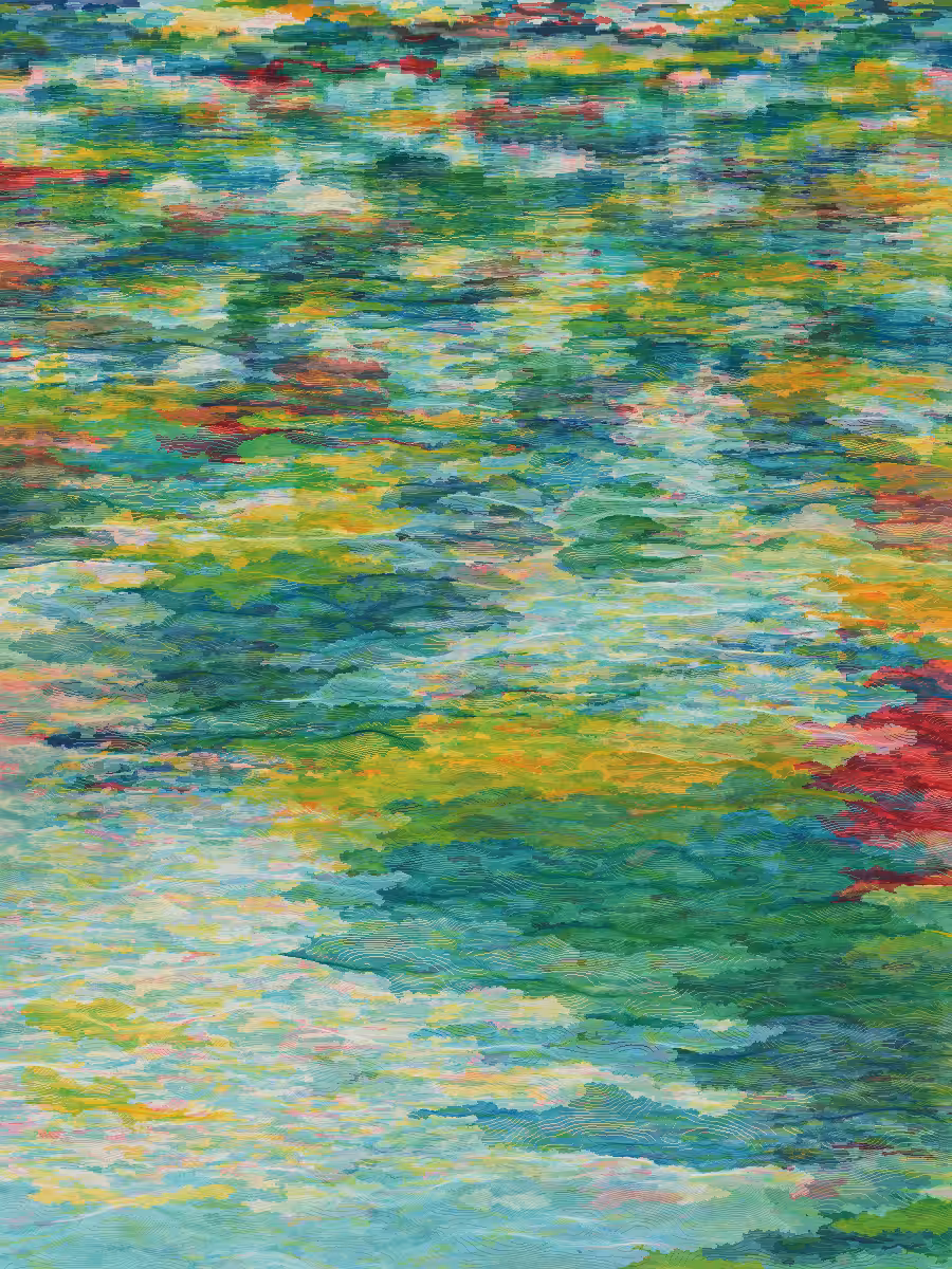 the lake in the forest
