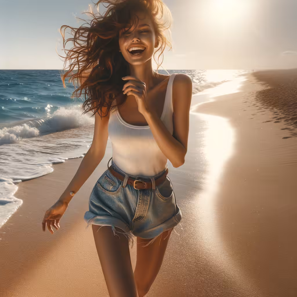 She Walks with Joy