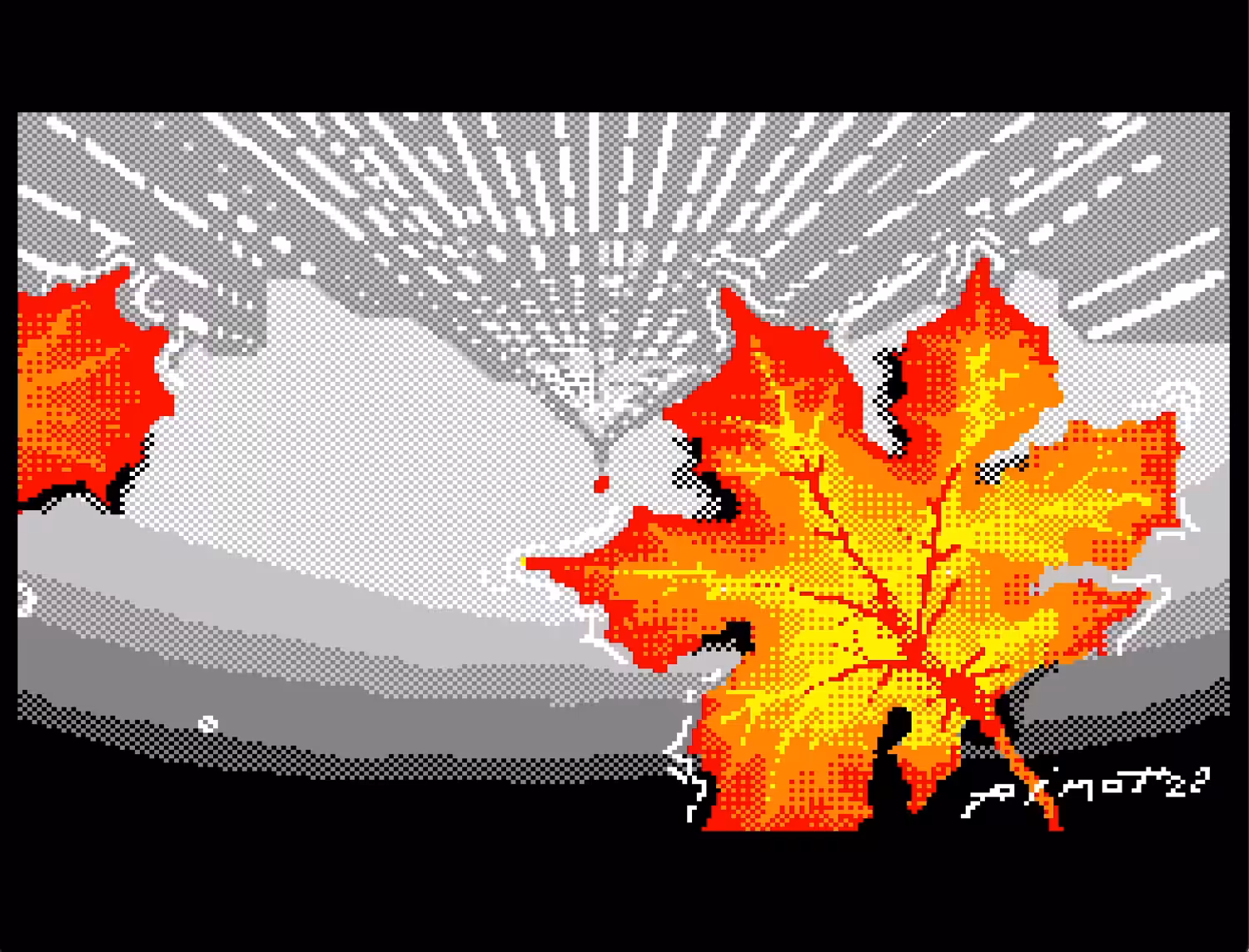 Mario Paint Art: Autumn in New York