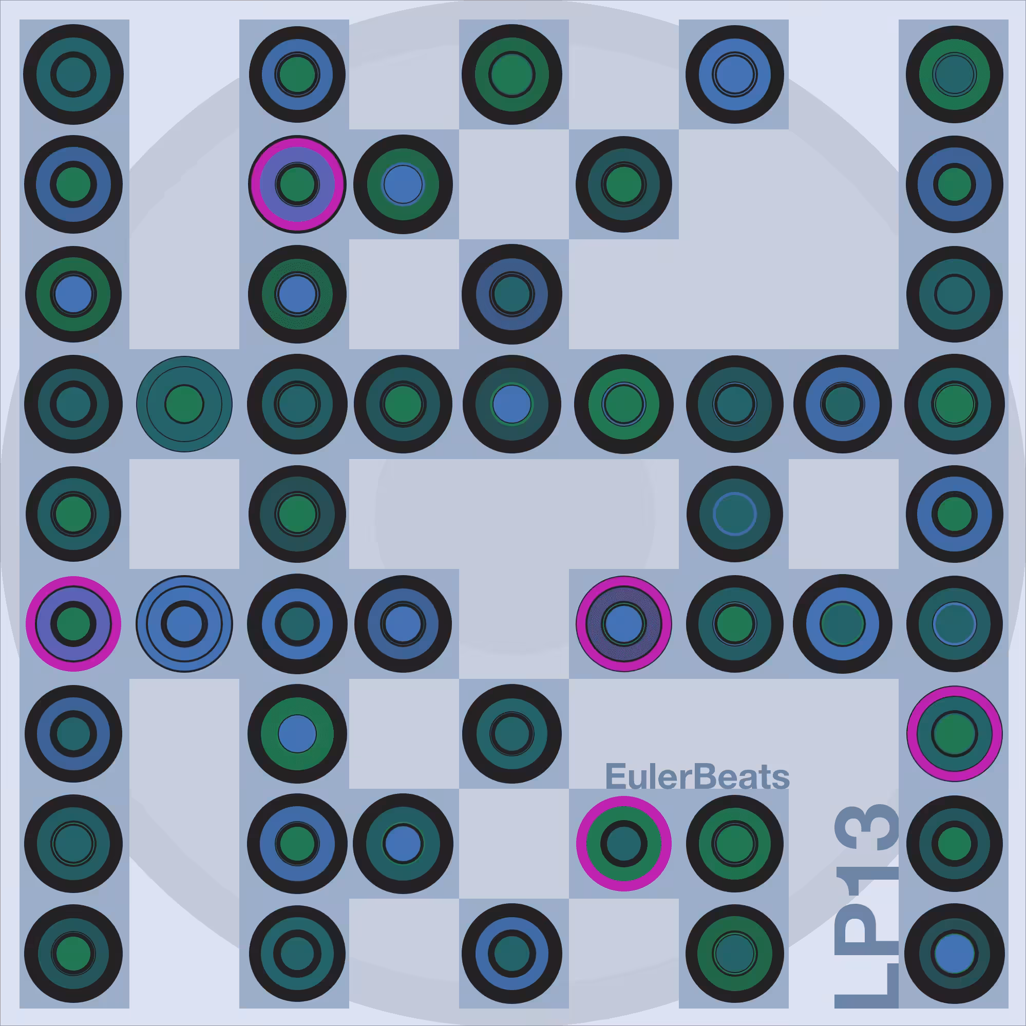 Eulerbeats LP13 Generative Cover Art: #19