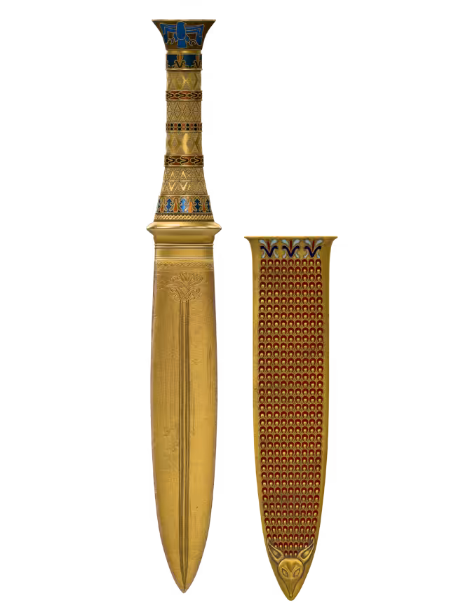 Dagger, from the Tomb of Tutankhamun: Dagger from the Tomb of Tutankhamun Restored #110