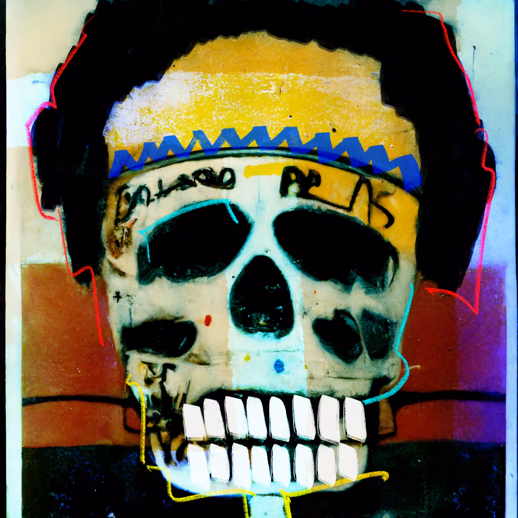 POLAROID SKULL 002