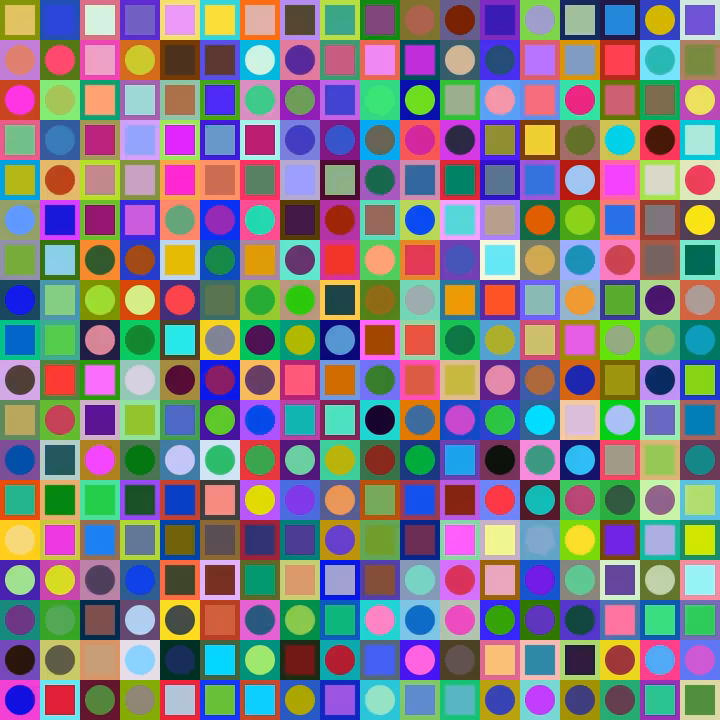 Square Dot Composition #125