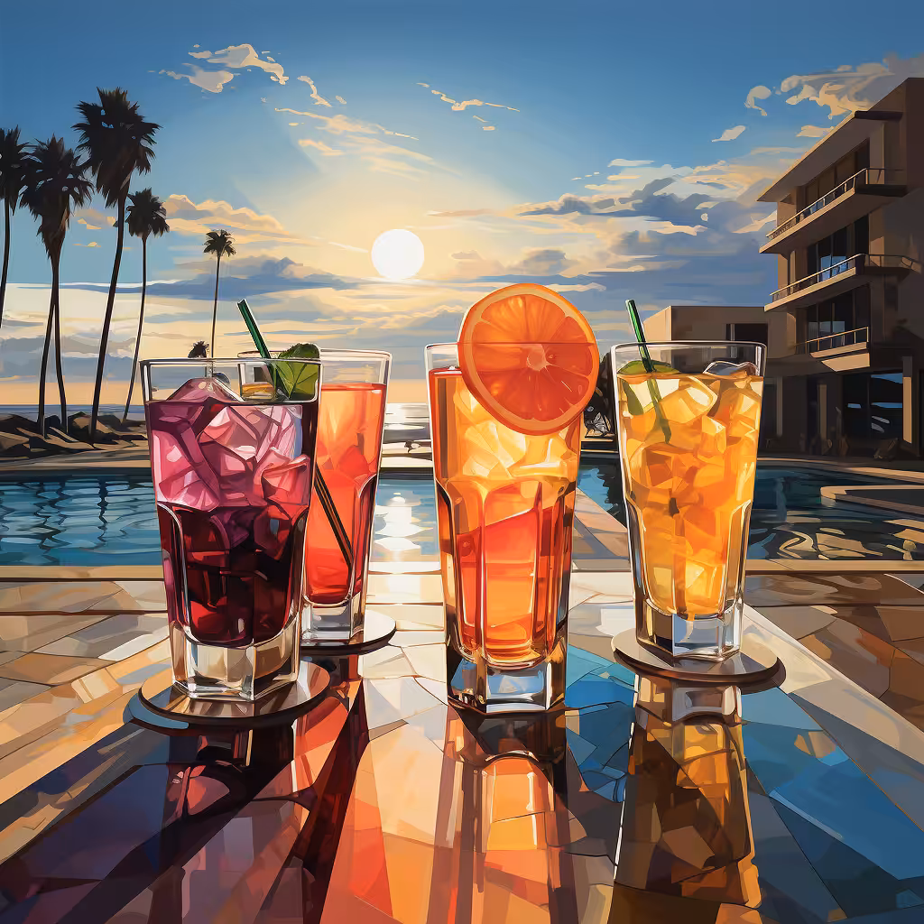 Cocktail Hour at the Pool