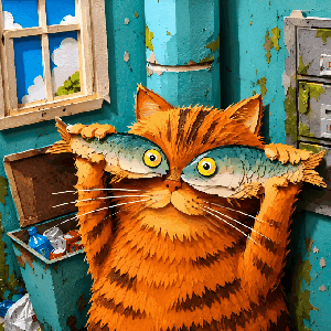 Cat and Fish 2