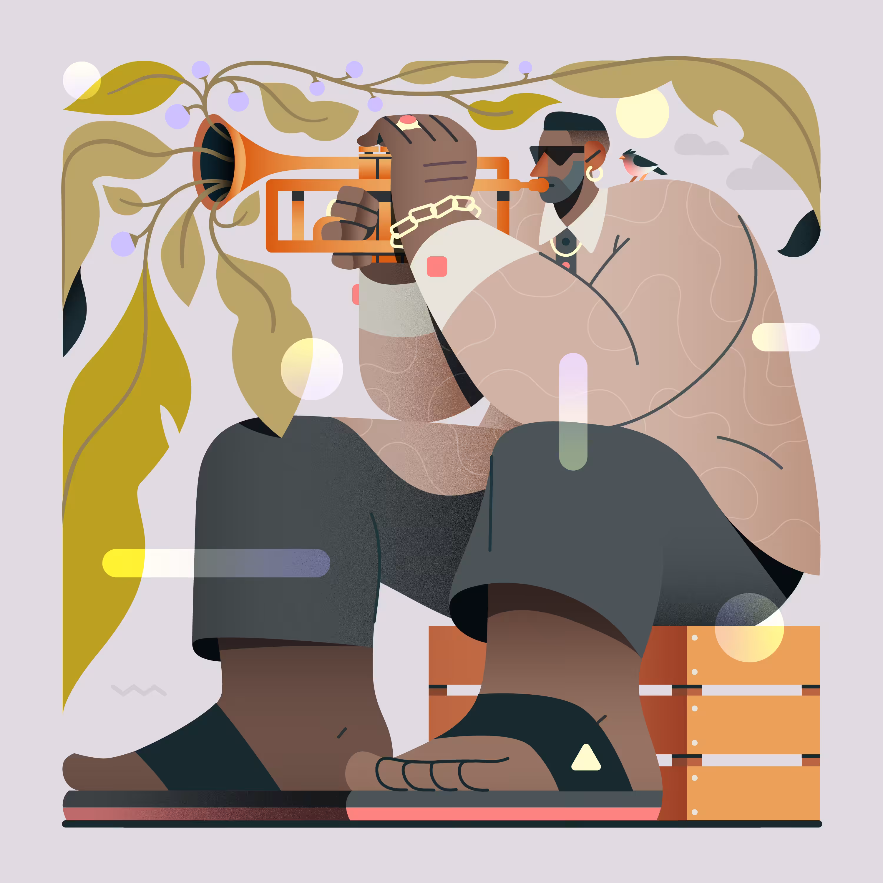 Birds, Plants & Music - The Trumpeter