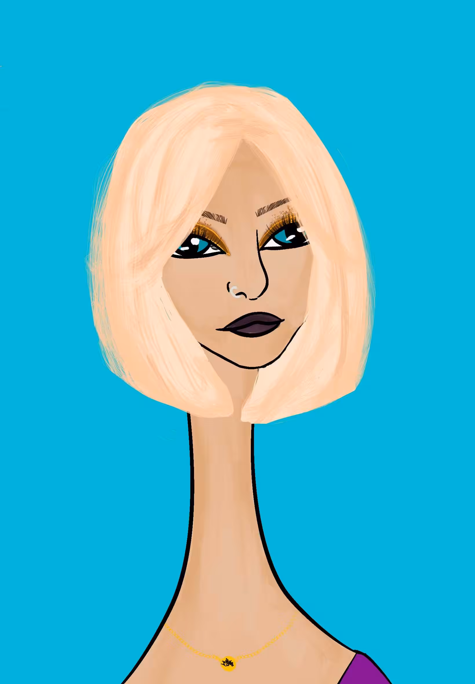 Long Neckie Lady #1041