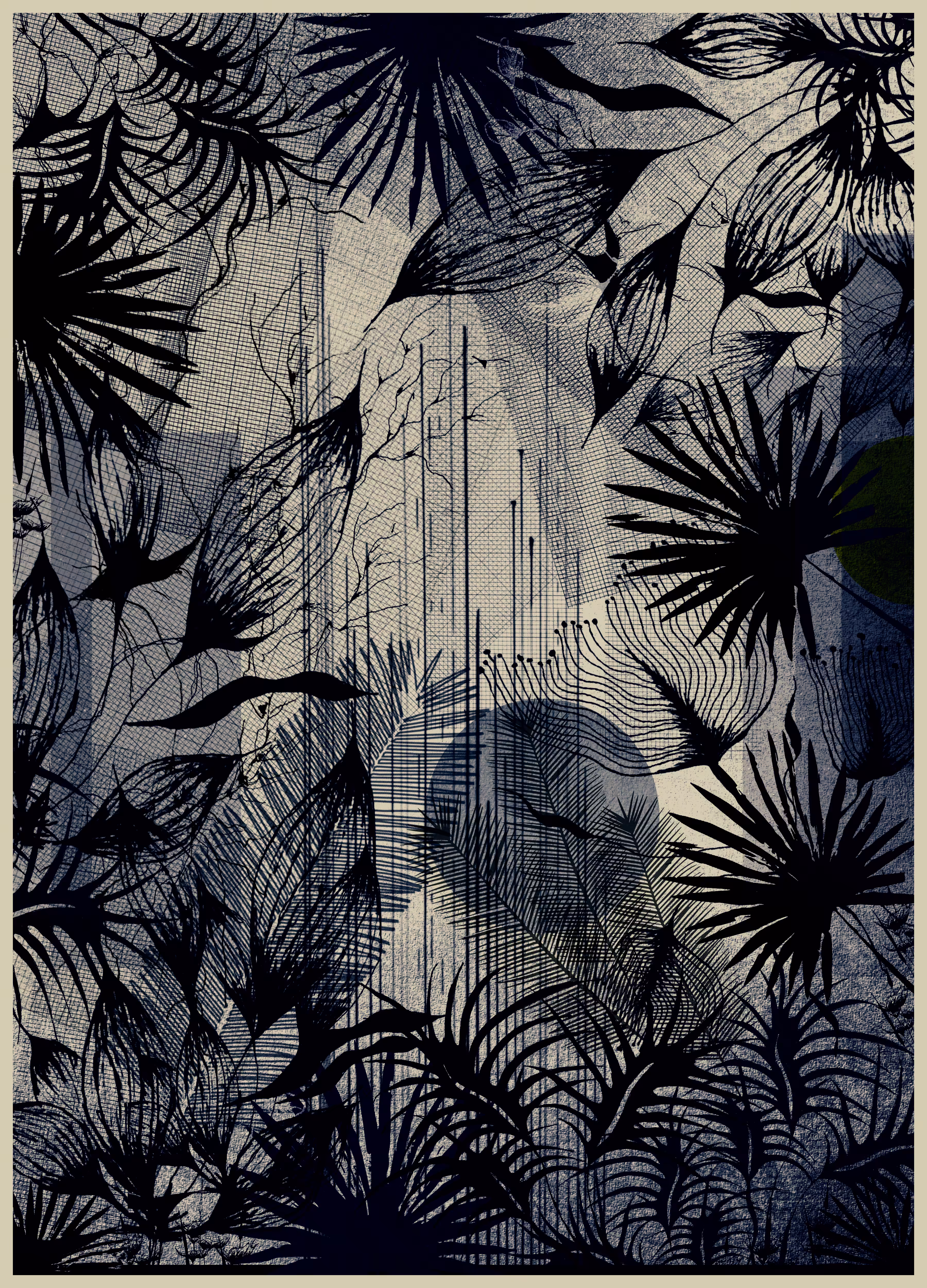 NaturalGarden "All Over #1 Navy blue"