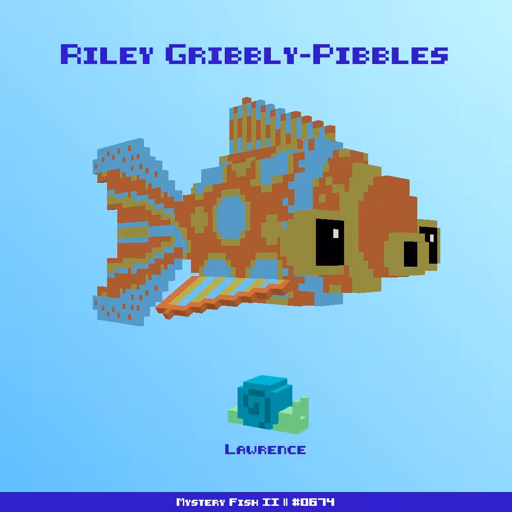 Riley Gribbly-Pibbles :: Mystery Fish 0674/1000 