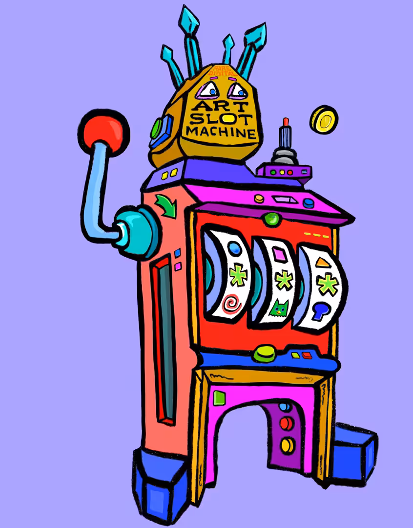 Rare Digital Art Slot Machine