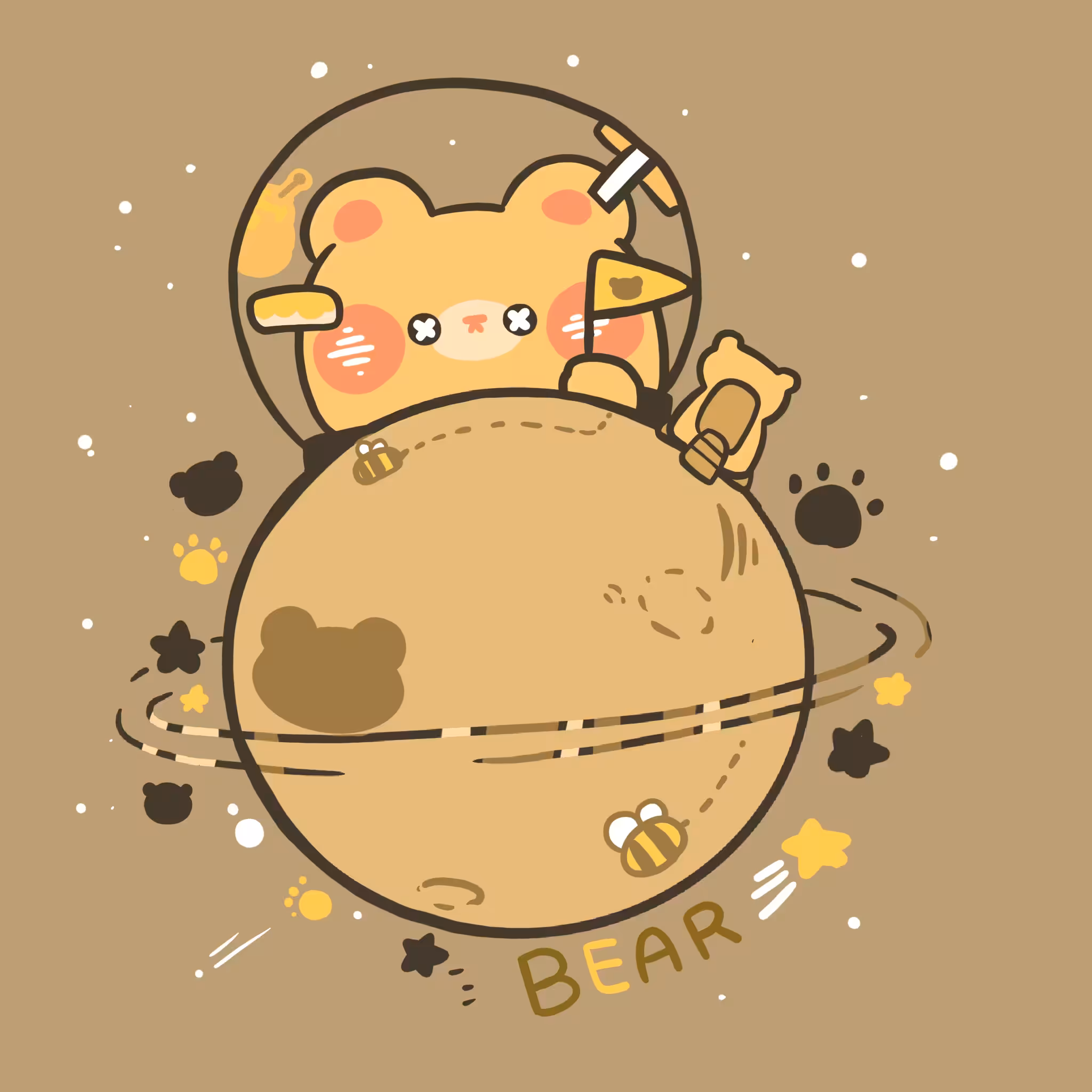 #005 BEE BEAR Planet