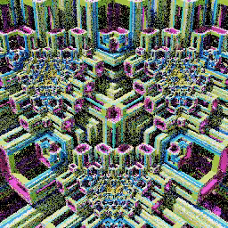 Colorful cubic sponge forms #64