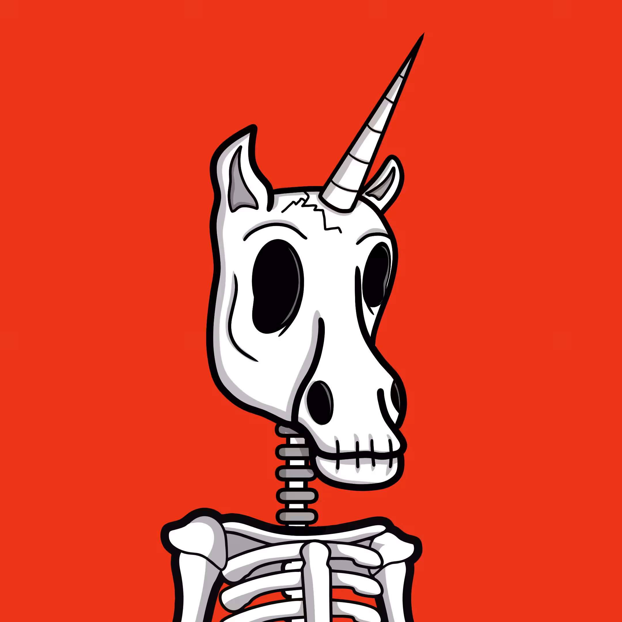 Awesome Unicorn x Satanas - Edgar the Skelecorn #191
