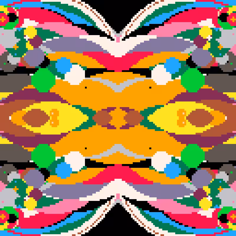 Rapid Psychedelic Inkblot Test Generator #58