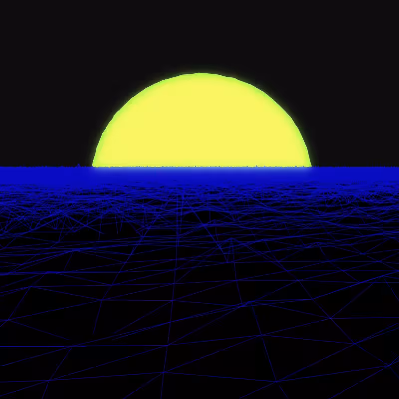 Generative Retrowave Field #62