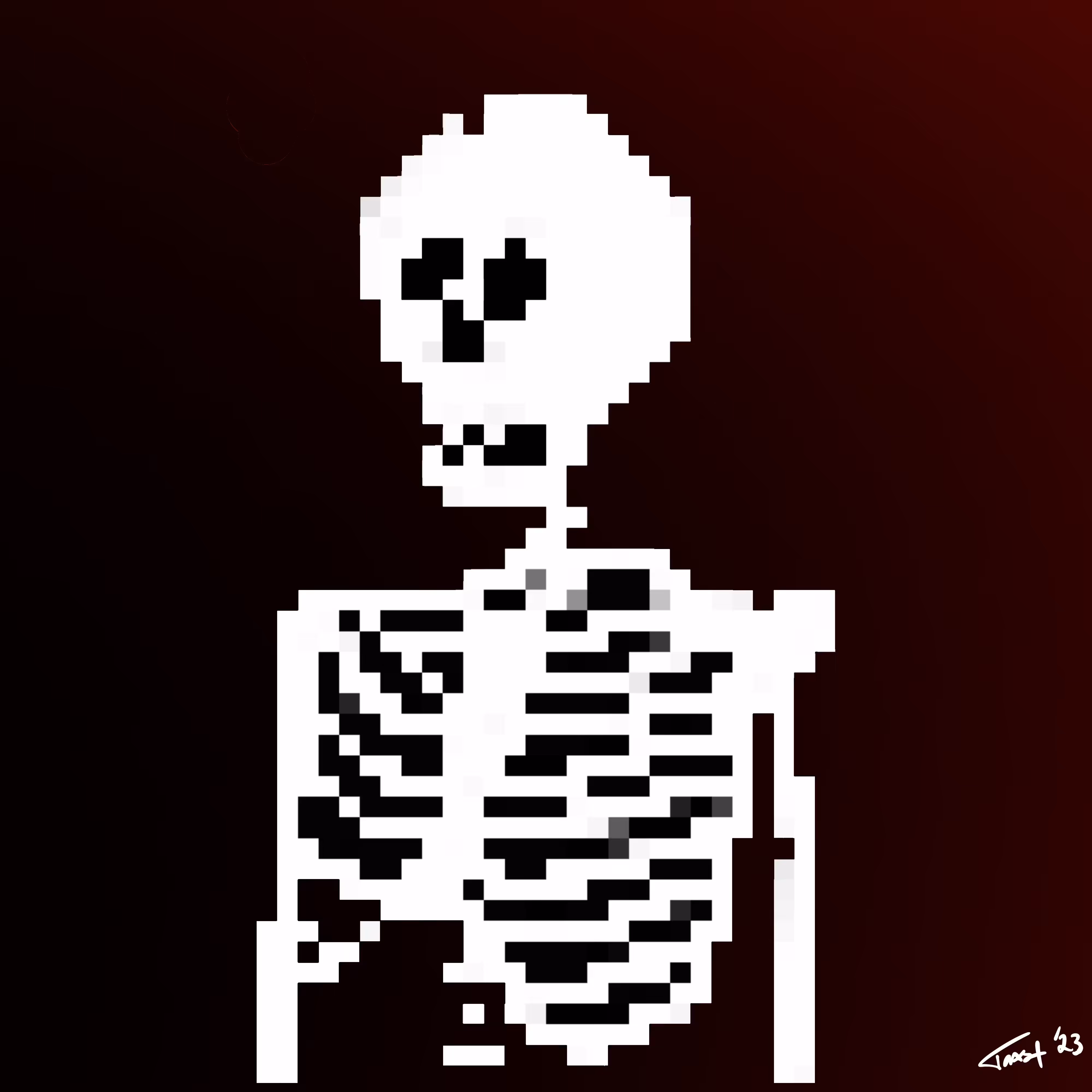 Obligatory Pixel Skeleton #20