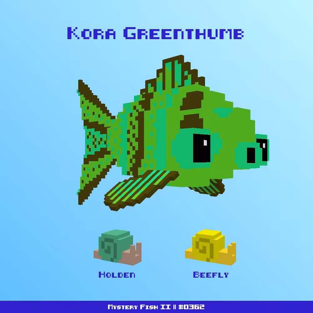 Kora Greenthumb :: Mystery Fish 0362/1000 