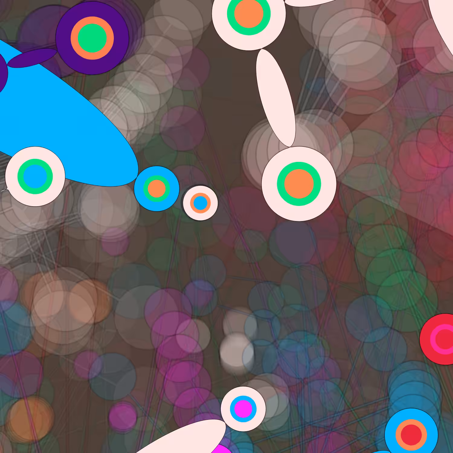 Geometric colorful shapes #2