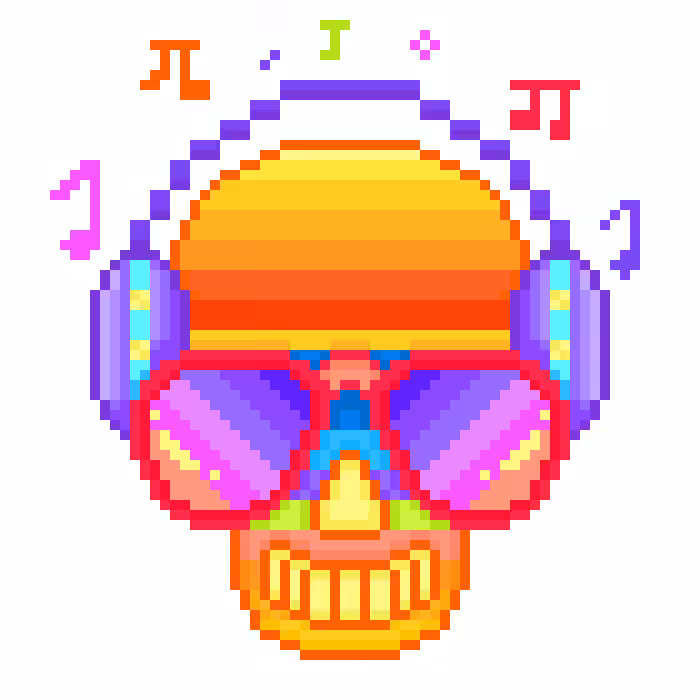 #3 DJ Rockstar Head | Skull Collection