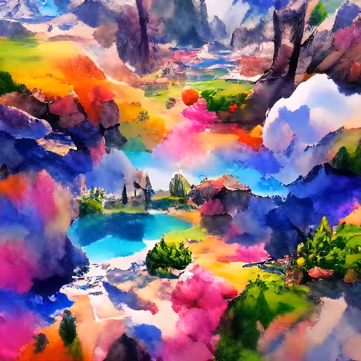 fantastic colorful world