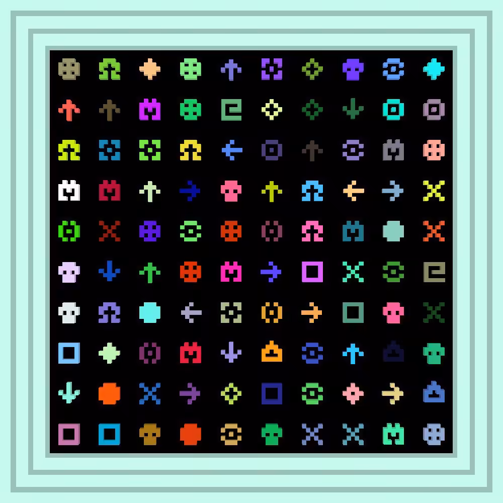 I love Mystery Fish :: Procedural Symbols #2/1000