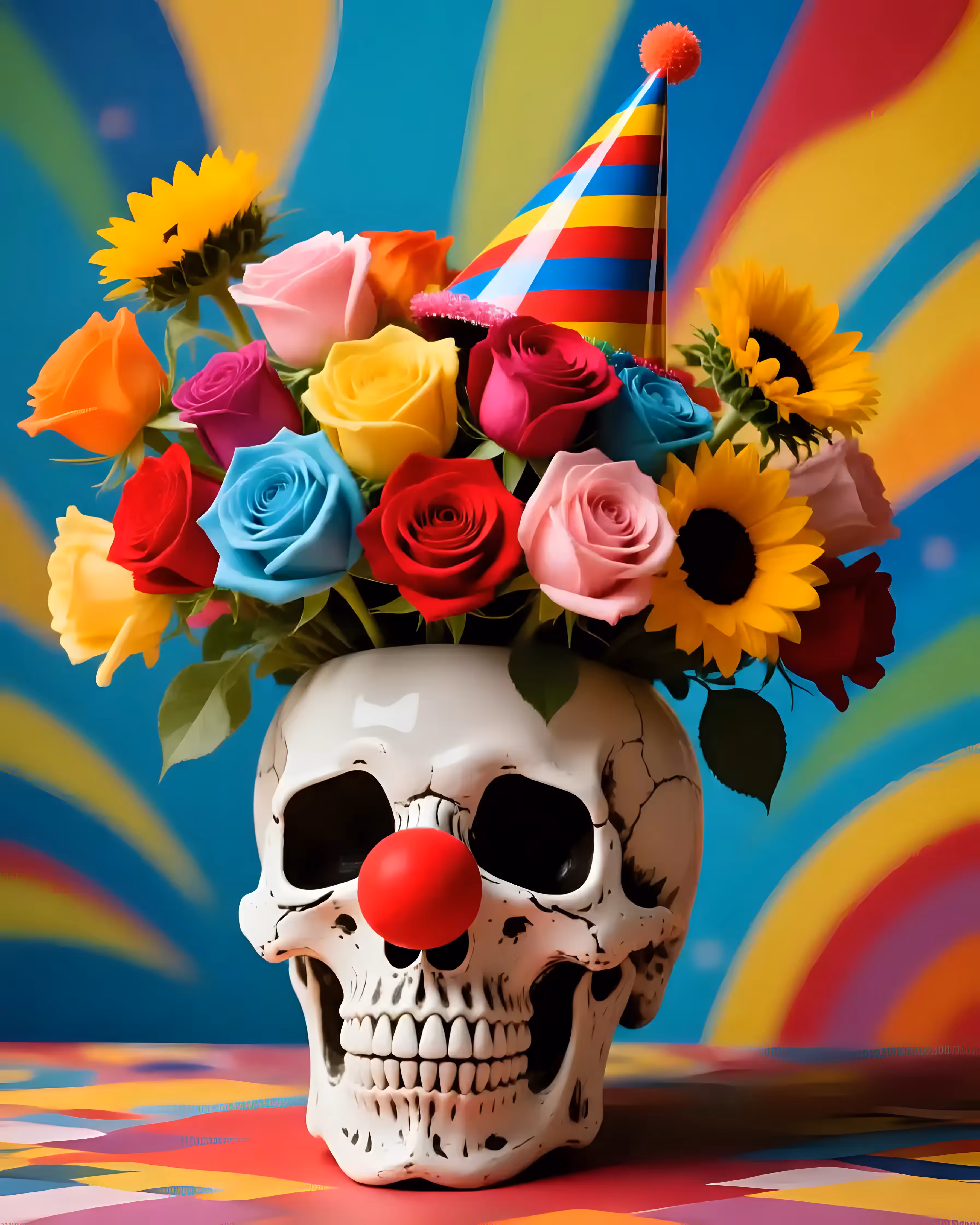 Clown skull