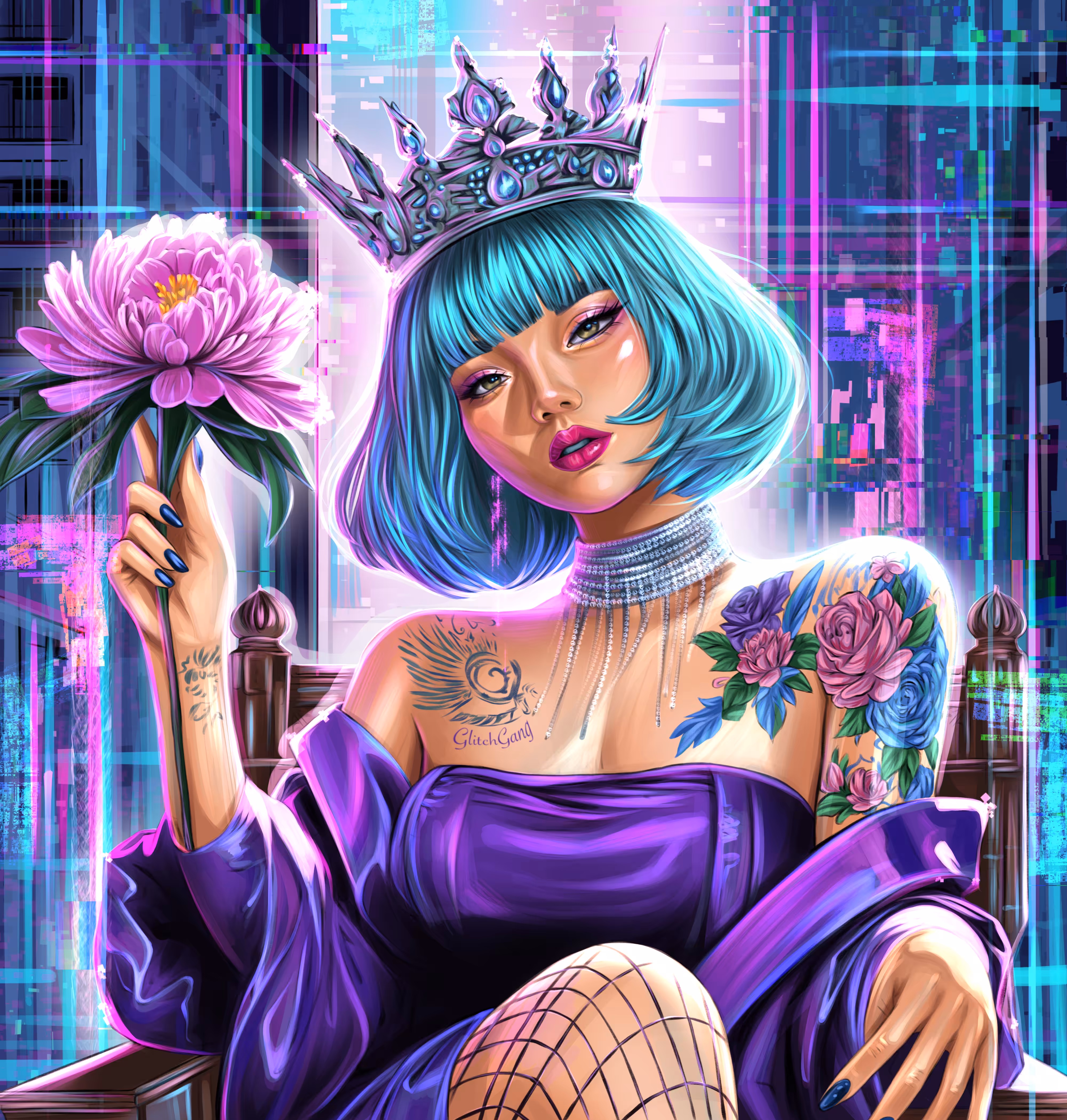 The sensuality of Queen Glitch