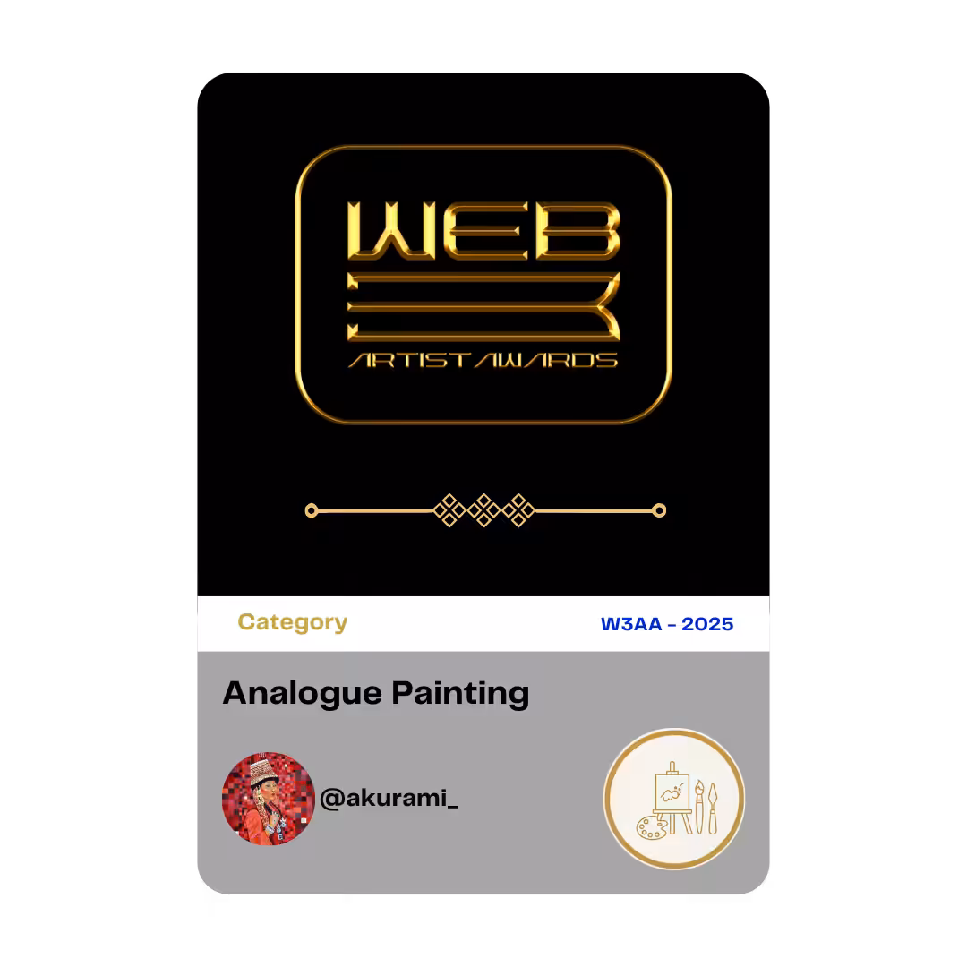Award 3 - Analogue Painting - @akurami_