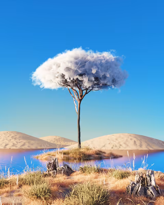 Cloudy desert #2