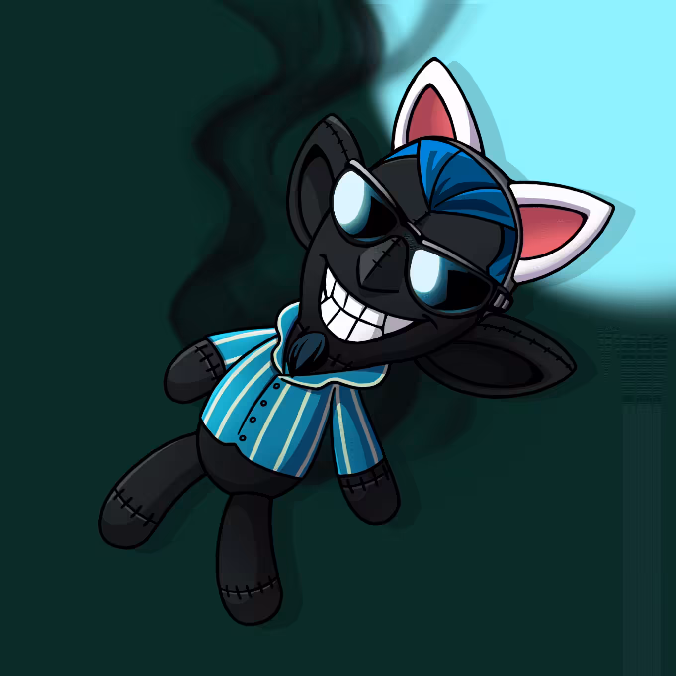 #6477 Sneaky Vampire Teddy
