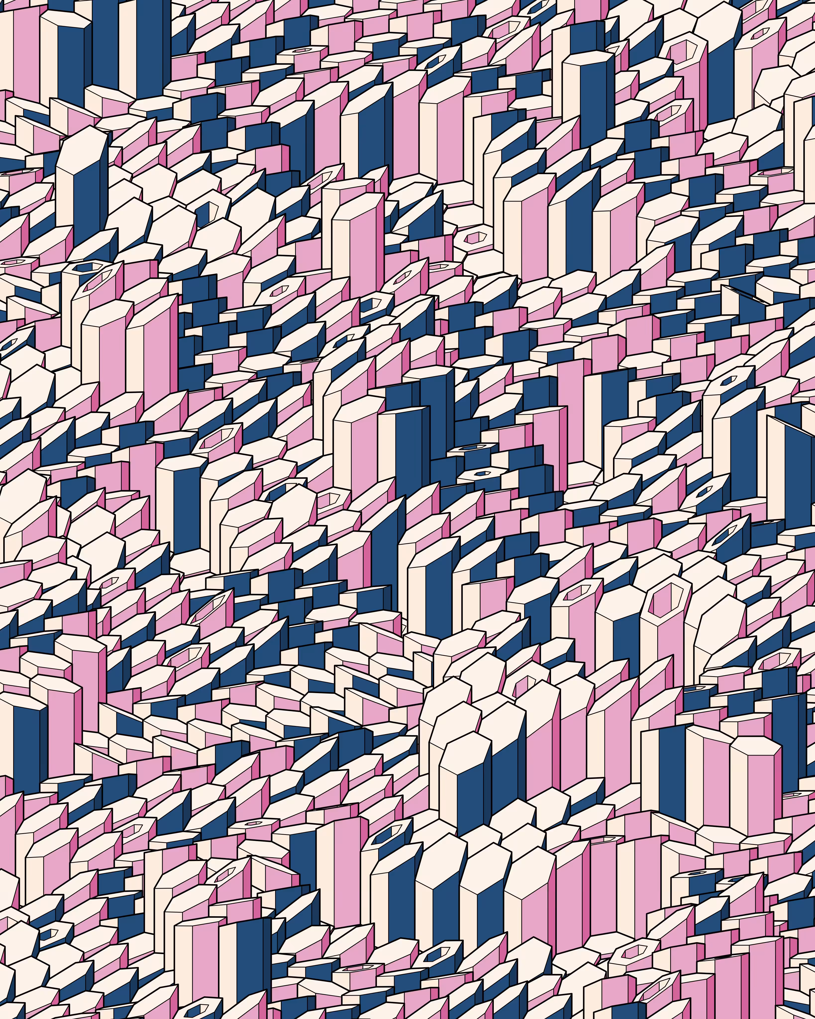Hexagones Landscape #349