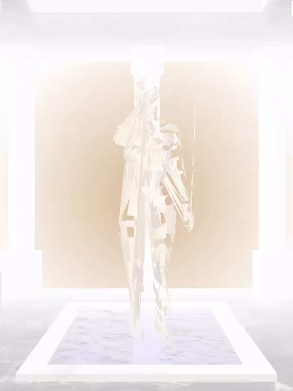 HeavenComputer: The Fragmented Receding Real Gold Woman #6300