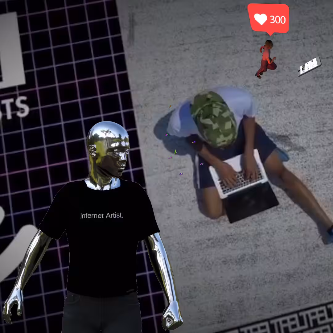 Canvas #338: mass surveillance. — internet artist. — virus. — walking for clout. — dreamscape