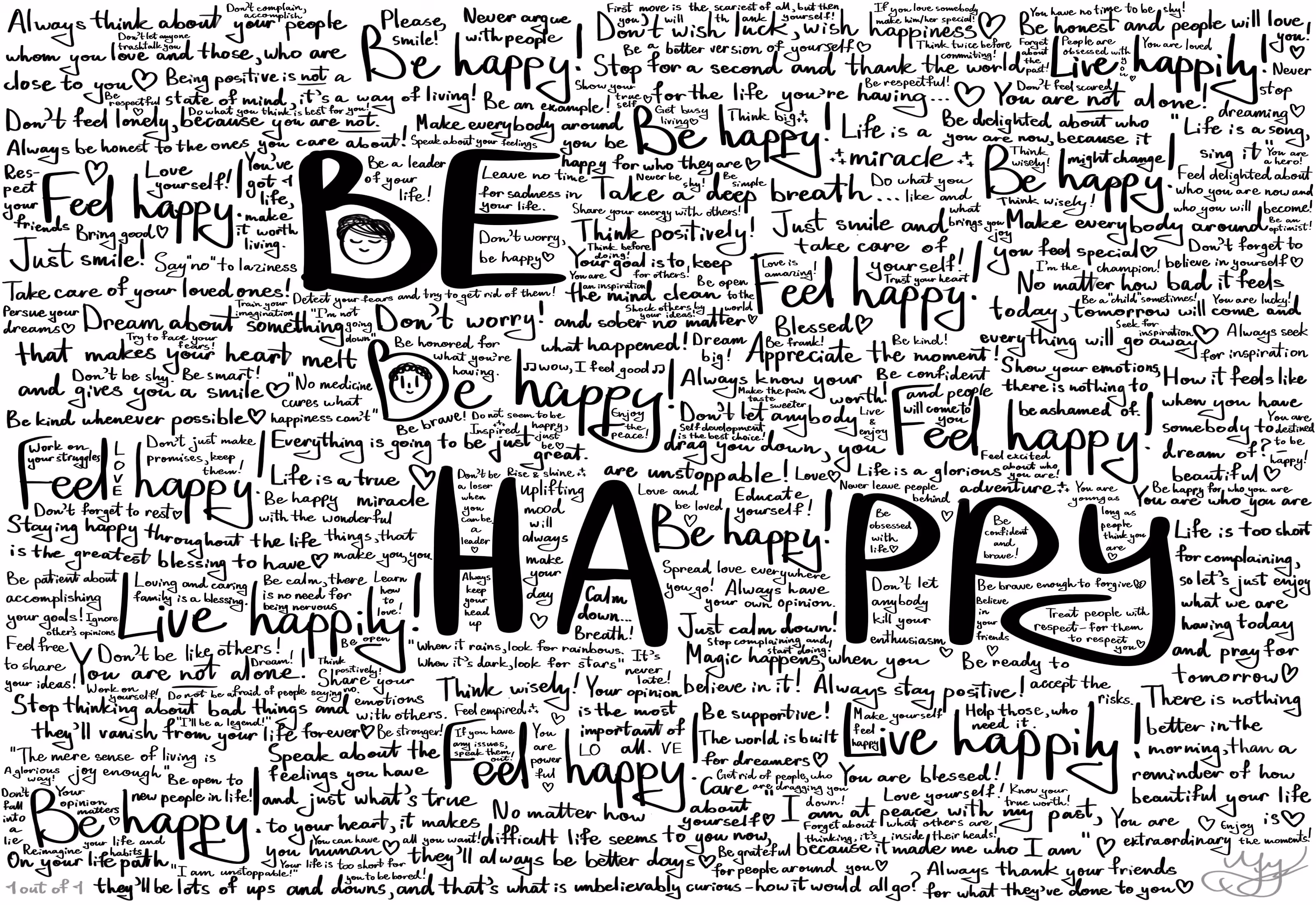 WHERE LIFE LIVES: BE HAPPY