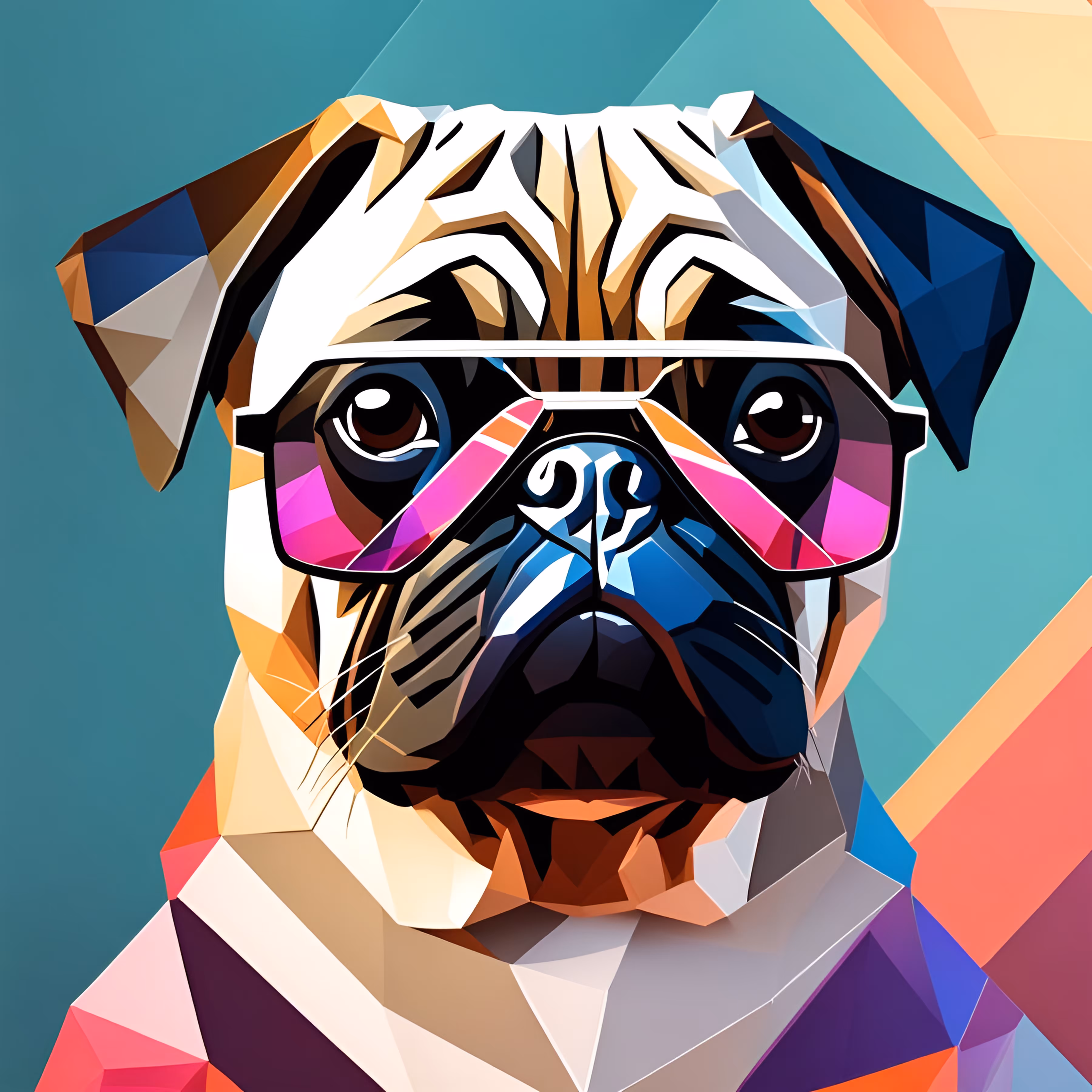 Lowpoly Pug #8