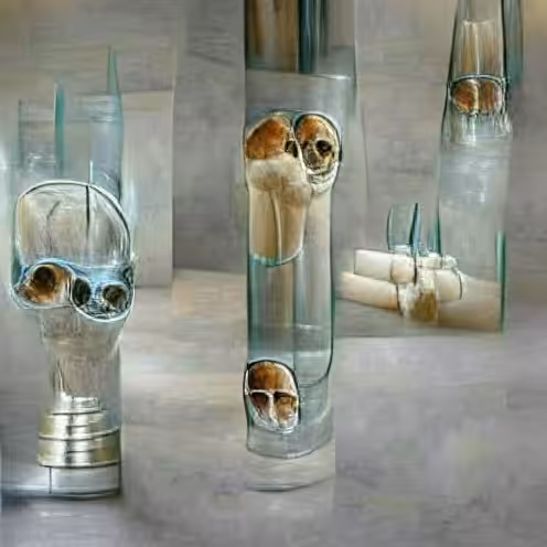 Skull in glass 04