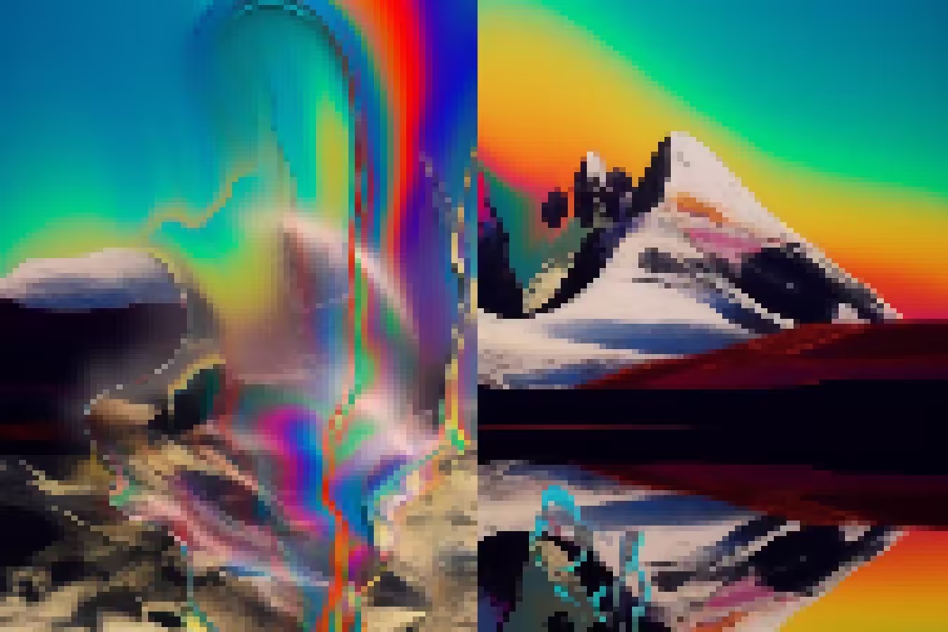 Sunrise Through Split-Screen Mind